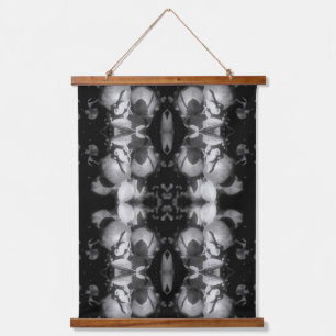 McIntosh Apples Tree Black And White Abstract Hanging Tapestry