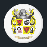 McIntyre Coat of Arms (Family Crest) Magnet<br><div class="desc">Use the search tool at my store to find other McIntyre merchandise. McIntyre Coat of Arms (Family Crest) products avaiable on tshirts, sweatshirts, kids shirts, infant onsies, stickers, magnets, and much more McIntyre clothing fully customisable to your specifcations. Great for family reunions or gifts for the relatives. If you like...</div>