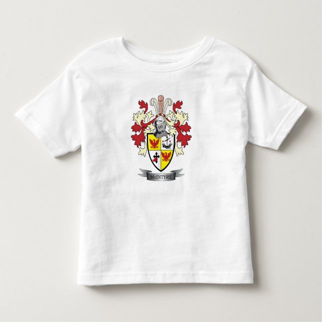 McIntyre Family Crest Coat of Arms Toddler T-Shirt (Front)