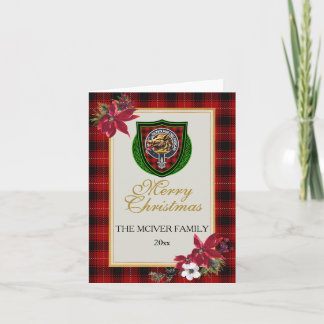 McIver Scottish Clan Tartan & Crest Card