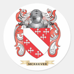 McKeever Coat of Arms (Family Crest) Classic Round Sticker