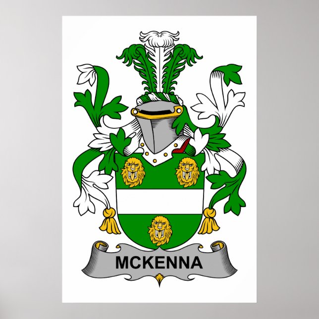 McKenna Family Crest Poster (Front)