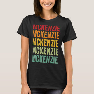 McKenzie County North Dakota Rainbow Text Design T-Shirt
