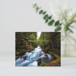 McKenzie River, Oregon, scenic photograph Postcard