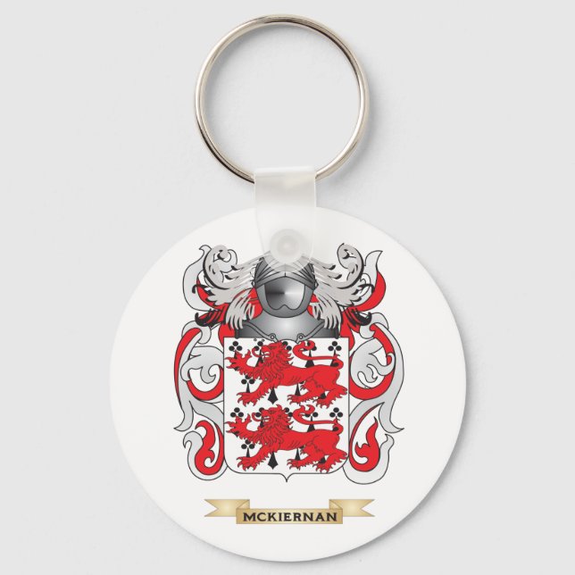 McKiernan Coat of Arms (Family Crest) Key Ring (Front)
