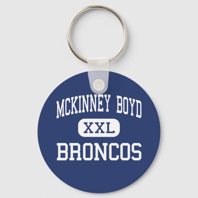 McKinney Boyd - Broncos - High - McKinney Texas Key Ring (Front)