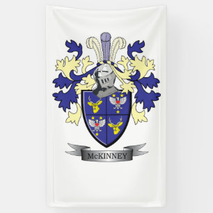 McKinney Family Crest Coat of Arms Banner