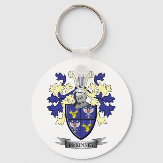McKinney Family Crest Coat of Arms Key Ring