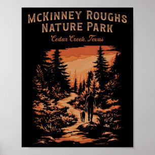 Mckinney Roughs Nature Park Cedar Creek Texas Hiki Poster