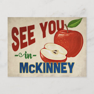 McKinney Texas Apple - Vintage Travel Postcard