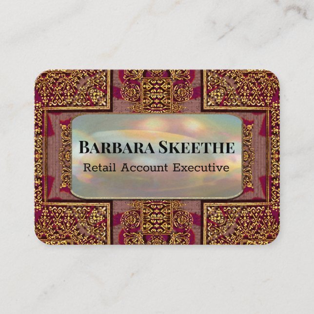 McKintz Beautiful Unique Professional Business Card (Front)