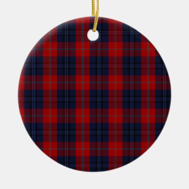McKnight Clan Tartan Ceramic Tree Decoration (Front)