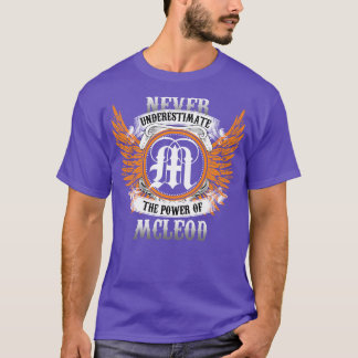 Mcleod Name Shirt Never Underestimate The Power Of