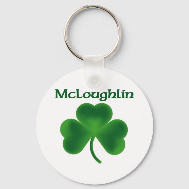 McLoughlin Shamrock Key Ring (Front)