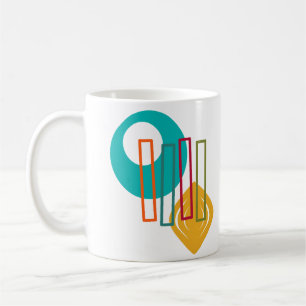 MCM Abstract Design  Coffee Mug