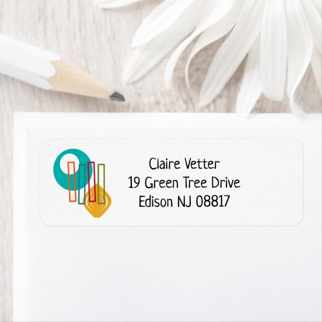 MCM Abstract Design  Return Address Label (Insitu)