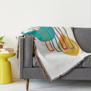 MCM Abstract Design Throw Blanket