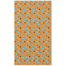 MCM Atomic Shapes Turquoise on Orange
