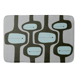 MCM Bath Mat - Vintage Blue and Grey