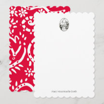 mcm Bunny with paisley note card