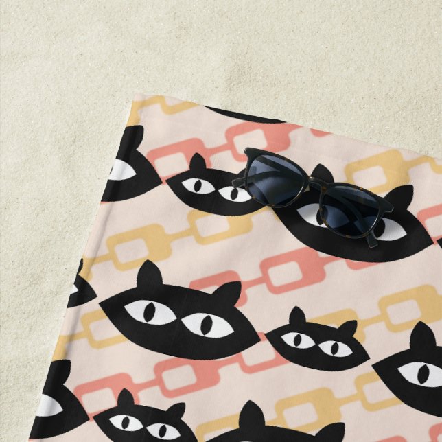 MCM Cats  Beach Towel (In Situ)