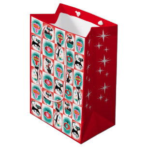 MCM Cats Christmas Gift Bag