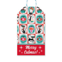 MCM Cats Christmas Gift Tags