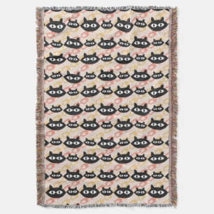 MCM Cats Throw Blanket