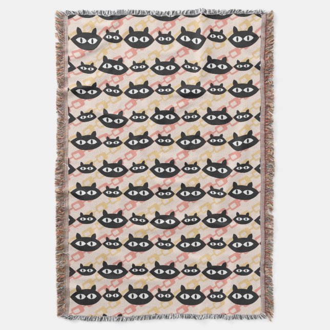 MCM Cats  Throw Blanket (Front Vertical)