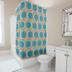 MCM Circles and Lines Shower Curtain