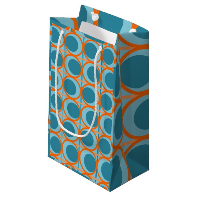 MCM Circles and Lines  Small Gift Bag (Front Angled)