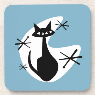MCM Coasters Atomic Age Kitty Boomerang Starbursts