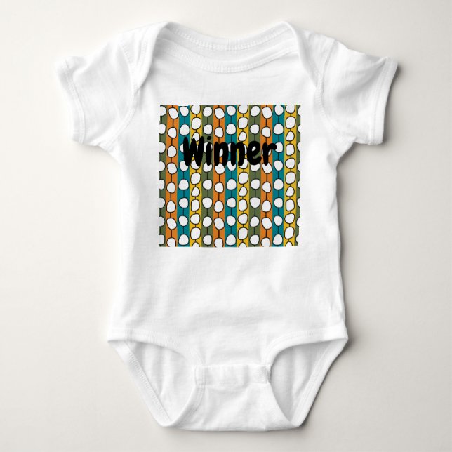 MCM Colourful Lines  Baby Bodysuit (Front)
