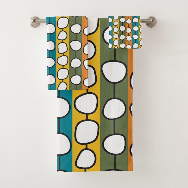 MCM Colourful Lines  Bath Towel Set (Insitu)