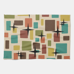 MCM Disarrayed Bricks Multicolored Tea Towel