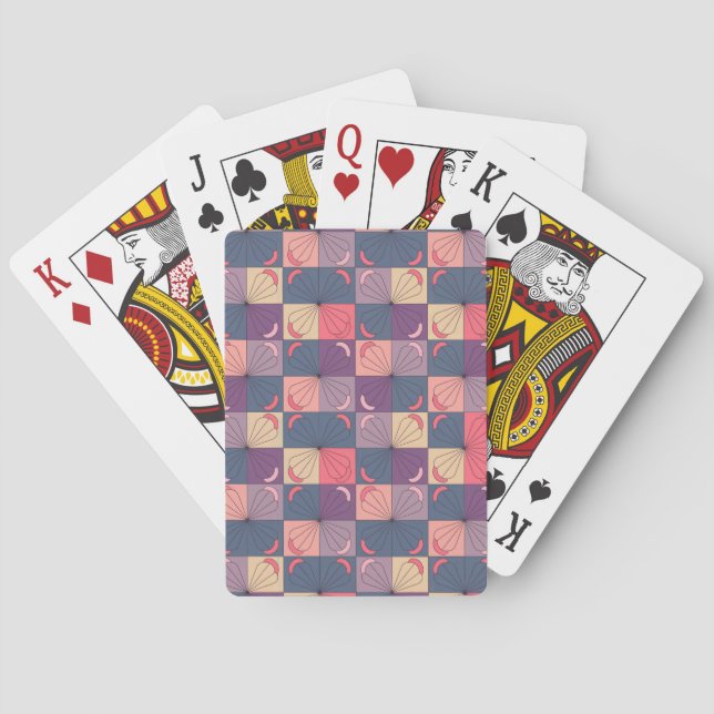 MCM Flowers Poker Card Deck (Back)
