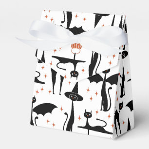 MCM Halloween Fancy Dress Minimalist Cats White Favour Box