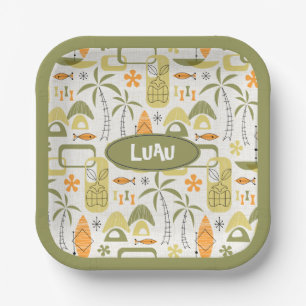 MCM Hawaiian Village Paper Plate