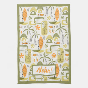MCM Hawaiian Village Tea Towel