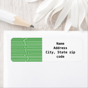 MCM Inspired Lines Return Address Label