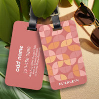 MCM Mod Circles Pattern rose blush pink cream