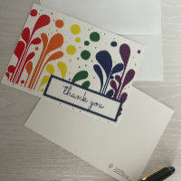 MCM Modern Painting Lollipops Thank You Card