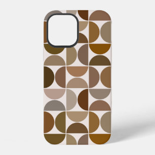 MCM Semicircles Browns+Cream Big Pattern iPhone 12 Case