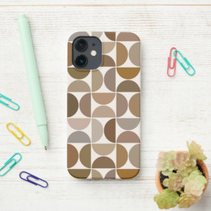 MCM Semicircles Browns+Cream Big Pattern iPhone 12 Mini Case