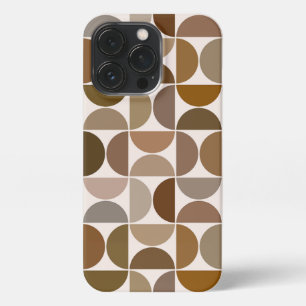MCM Semicircles Browns+Cream Big Pattern iPhone 13 Pro Case