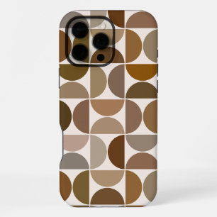 MCM Semicircles Browns+Cream Big Pattern iPhone 16 Pro Max Case