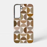MCM Semicircles Browns+Cream Big Pattern