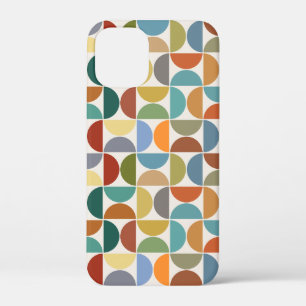 MCM Semicircles Pattern Color on Cream iPhone 12 Mini Case