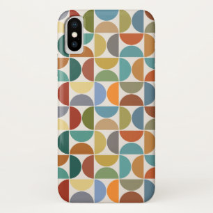 MCM Semicircles Pattern Color on Cream iPhone X Case