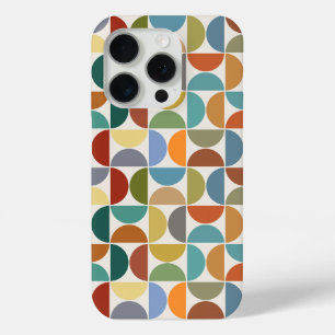 MCM Semicircles Pattern Color on Cream iPhone 15 Pro Case